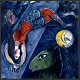 FRENCH 'Chagall-Blue-Circus'